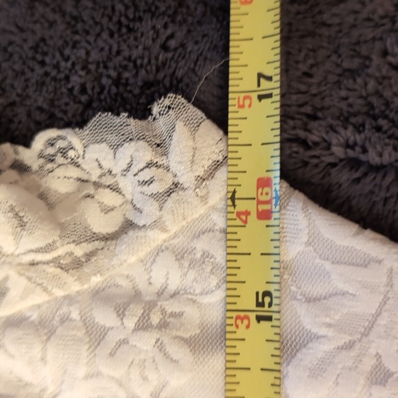 Vintage White Lace Maxi Short Sleeved Dress With Semi Sheer Sleeves - Picture 9 of 13